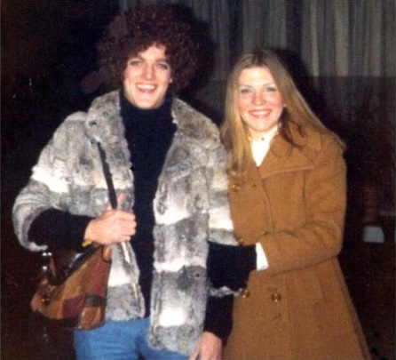Me as a female decoy and my partner, Janine Warner, during an undercover sting operation.